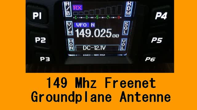 149Mhz Freenet Groundplane Antenne selber bauen