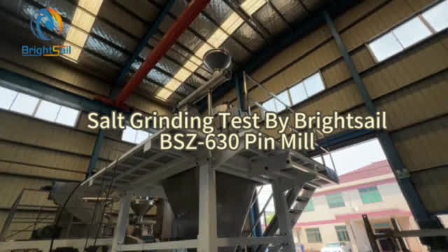 BSZ-630 Pin mill test for salt