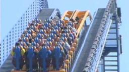 Scream Roller Coaster at Six Flags Magic Mountain Grand Opening