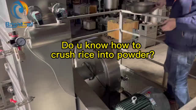 Do u know how to crush rice into powder by rice grinding machine