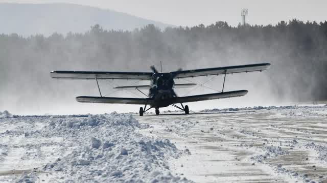 Landing in a crosswind.