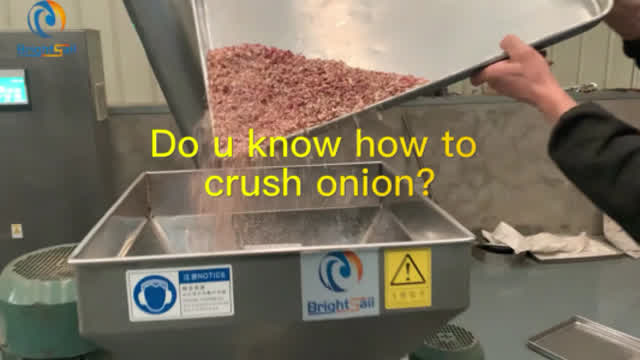 Do u know how to crush onion into powder by onion grinder machine?