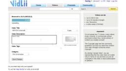 How to upload video to VidLii