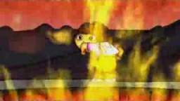 dora dances on a volcano,