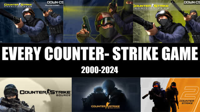 Playing EVERY Counter Strike Game! - Part 1!