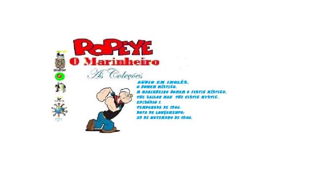 POPEYE O MARINHEIRO _ O HOMEM MÍSTICO VERSÃO EM CORES AUDIO EM INGLÊS