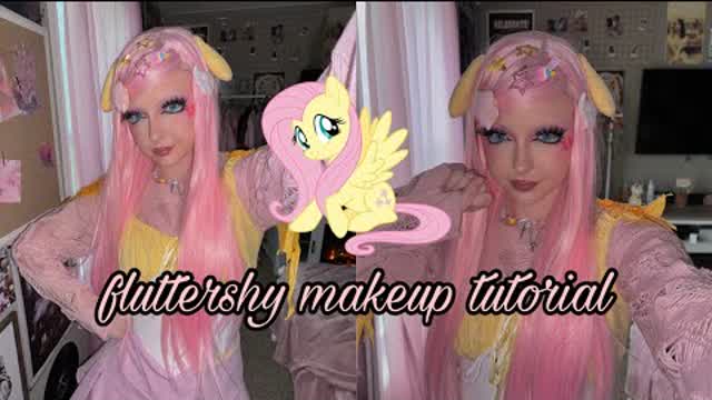 Fluttershy makeup tutorial ꒰⁠⑅⁠ᵕ⁠༚⁠ᵕ⁠꒱⁠˖⁠♡ MLP cosplay