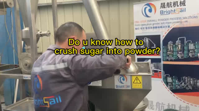 Do u know how to crush sugar into powder by sugar grinding machine?