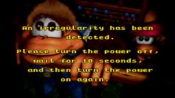 Donkey Kong Country 3 - Error Game Screen