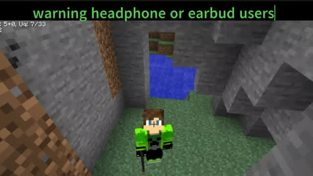 minecraft but tools breaking sound effect is 207% louder ⚠ ⚠ ⚠ EARRAPE WARNING ⚠ ⚠ ⚠