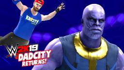 DADCITY Returns! WWE 2k19 CAW Mode & Test Match | KIDCITY GAMING