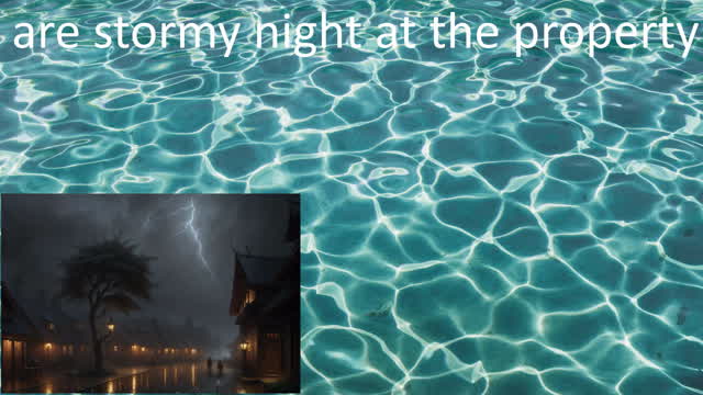 are stormy night at the property