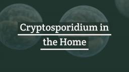 Cryptosporidium In The Home