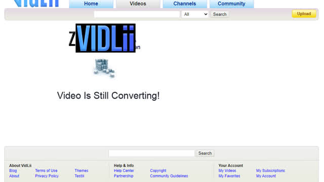 Vidlii "This Video Is Still Converting" Sound Effect