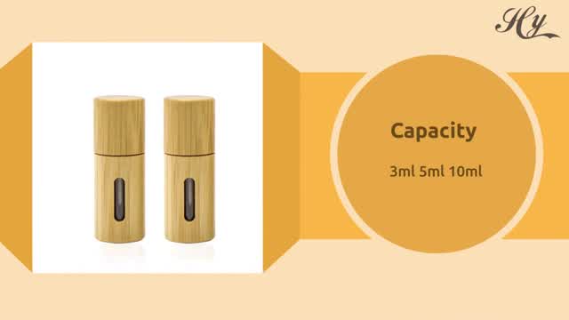 1ml 2ml 3ml 4ml 5ml 7ml 10ml Bamboo Roll On Bottle Essential Oil Bottle