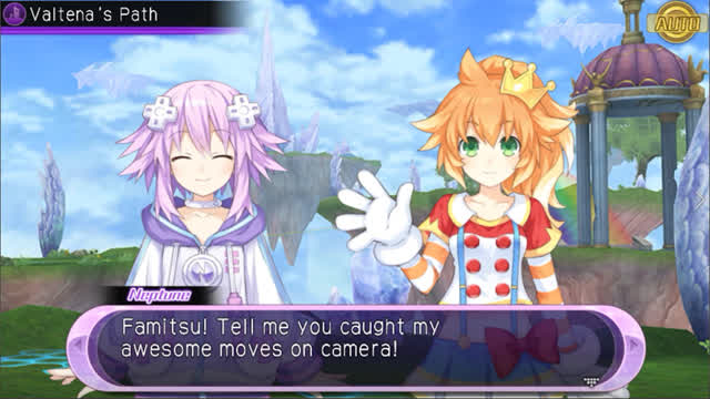 Hyperdimension Neptunia U Action Unleashed - Ch.2 Quest Cutscene - Neptune And Famitsu