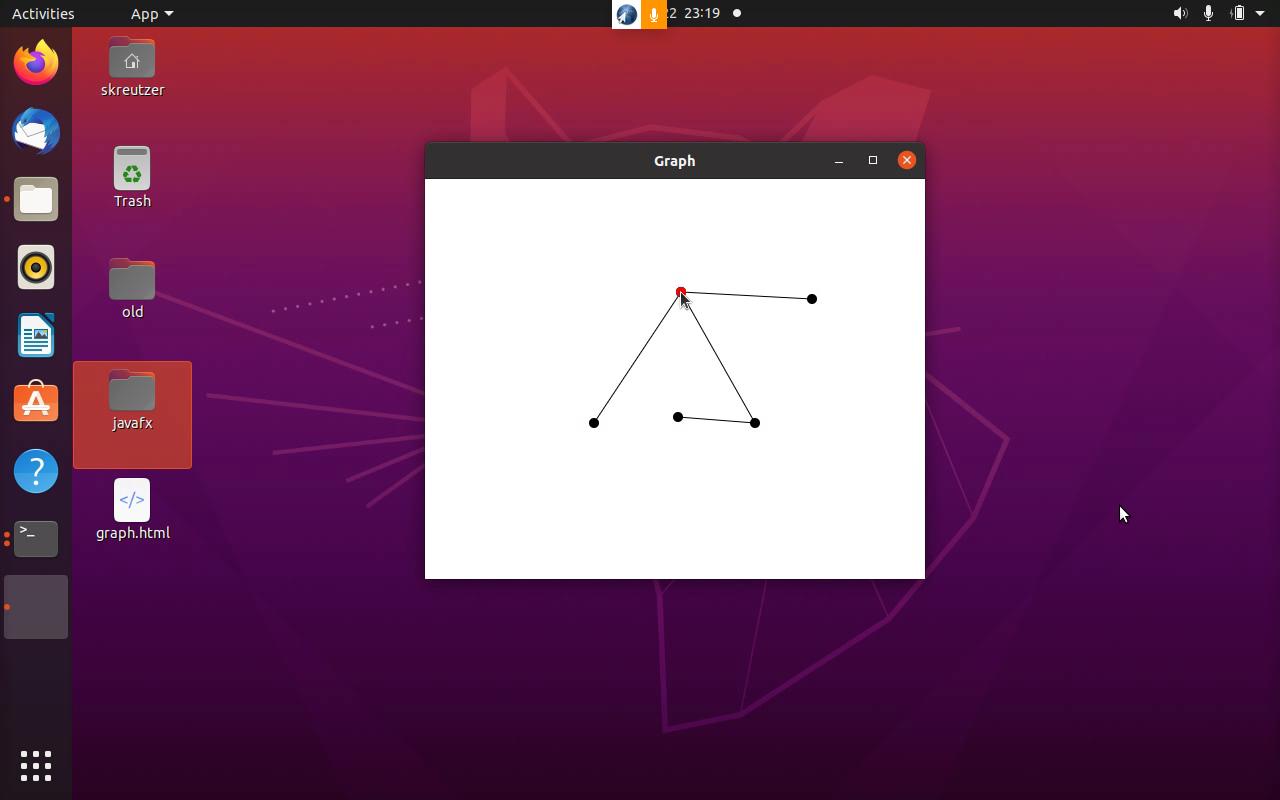 Graph Visualization with JavaFX and HTML5 Canvas