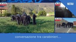 CARABINIERE SI VANTA DI AVER SPARATO LACRIMOGENI IN FACCIA AI NOTAV