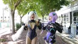 Purple Heart+Black Heart Neptunia cosplay