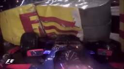 Coronado Shelbert (Jim Harino sock) crashes his Toro Rosso STR11