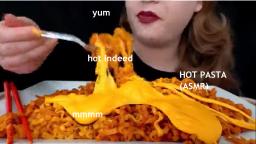 ASMR HOT PASTA+ CHEDDAR