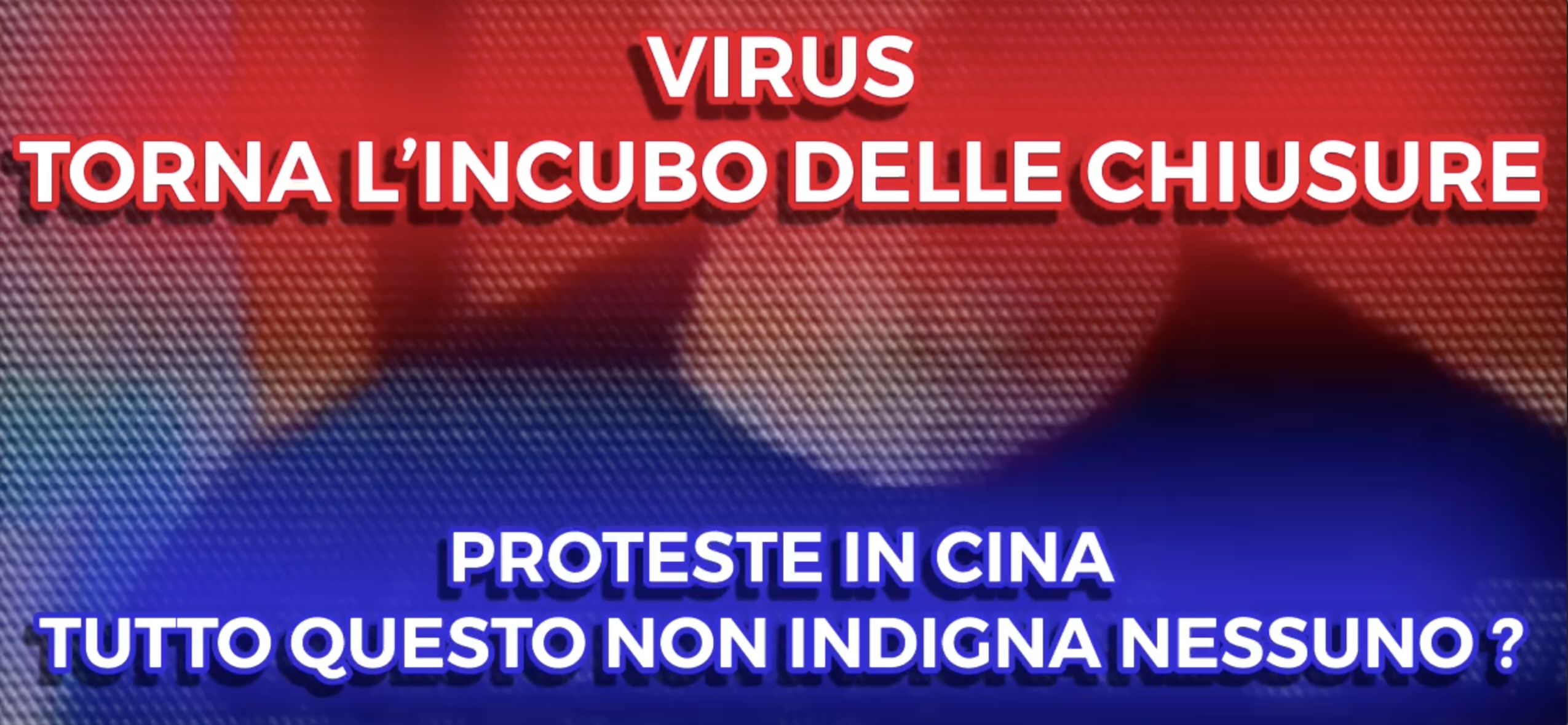 Virus - Torna l'Incubo delle chiusure - Proteste in Cina - Tutto questo Non Indigna Nessuno?