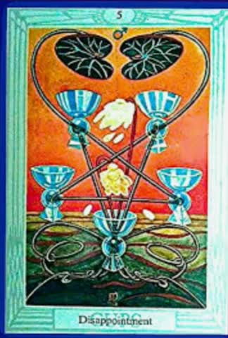 Cinco de copas - curso de Tarot- significado e interpretación