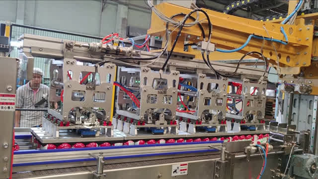 Servo Coordinate Case Packing Line #packing #foryou #factory #machine #casepacker #cartonning