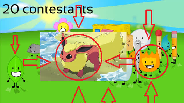 bfdi if they were eeveelutions!!!1!