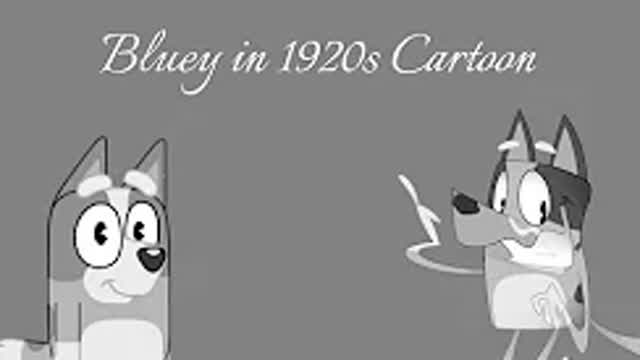 Bluey In 1920s Cartoon