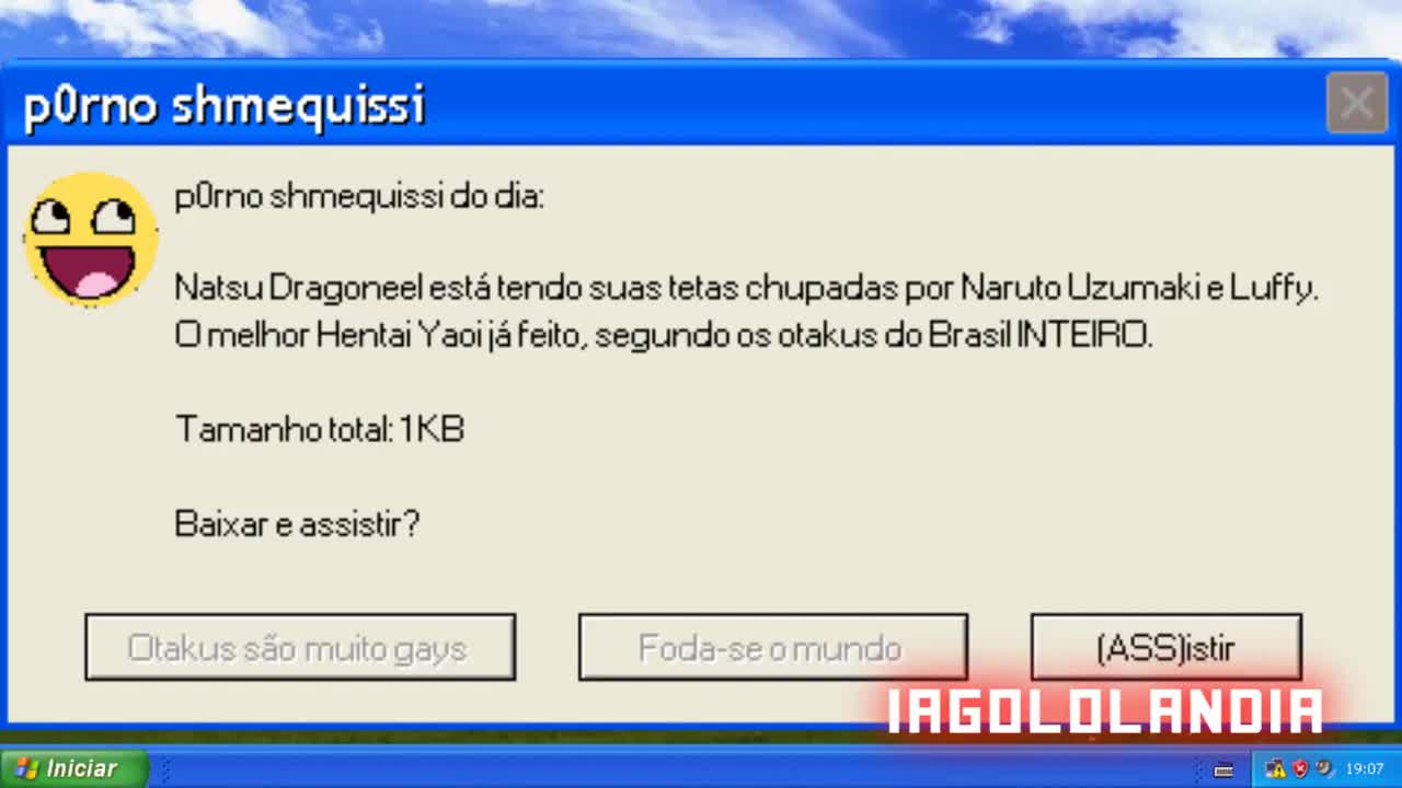 Loquendo Felipe lê as caixas de mensagem engraçadas