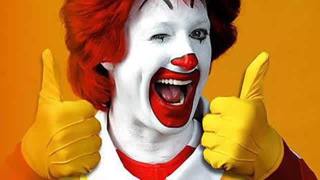 It's a lot less intimidating when Ronald McDonald Better Known As Penis Clown is saying it.