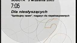 Zakończenie programu. Program Drugi 02.09.2005