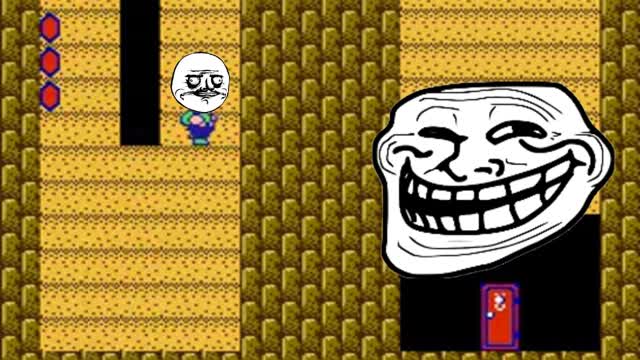 the game... trolled me - super mario bros 2