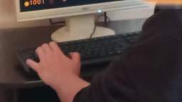 friend playing half life on a pc in OUR mental "hospital"