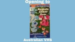 Opening to Blue's Clues Magenta Comes Over Australian VHS