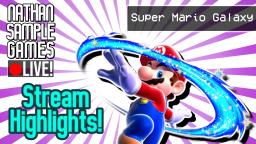 SUPER MARIO GALAXY [TWITCH STREAM] HIGHLIGHTS (WII) #2 │NATHAN SAMPLE GAMES