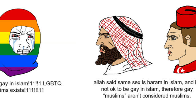 making gay "muslims" cope harder