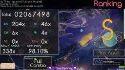 Osu! | First upload to vidlii! DT quaver 98.1% FC 250pp