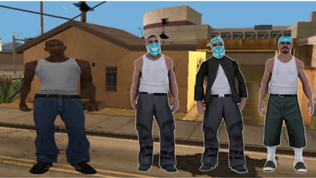 FUI CON LOS AZTECAS AL PRINCIPIO DEL GTA SAN ANDREAS