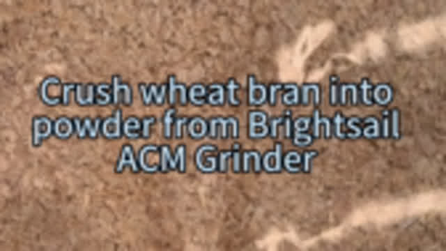 crush wheat bean into powder from Brightsail ACM Grinder