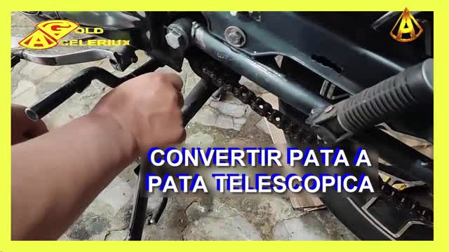 EVITA CAIDAS DE TU MOTO, PATA TELESCOPICA, #GOLDACELERIUX