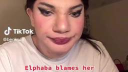 Elphaba tranny FARTS on live stream again!