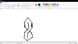 Drawing the graffiti s in mspaint