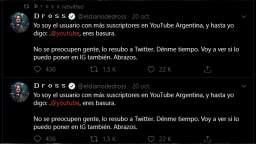 Dross explota contra Youtube por el vídeo 1444.