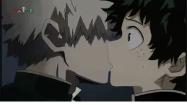 Bakugo Katsuki x Midoriya Izuku Kiss | My Hero Academia