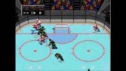 NHLPA '93 - Puck Flips In - Sega Genesis Gameplay