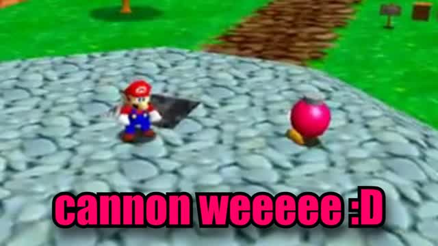 mario tries the cannon