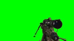 greenscreen gun shooting