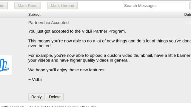 i finally got accepted into vidlii partnership